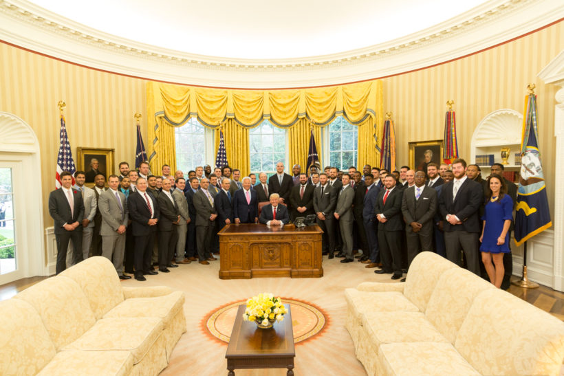 New England Patriots in Oval Office