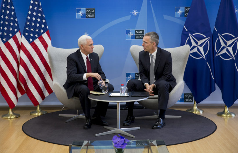 Vice President and NATO Secretary General Stoltenberg at a JPA