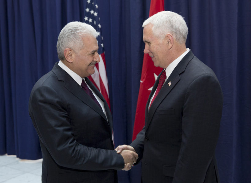 Vice President Pence met with Prime Minister Binali Yildirim of Turkey