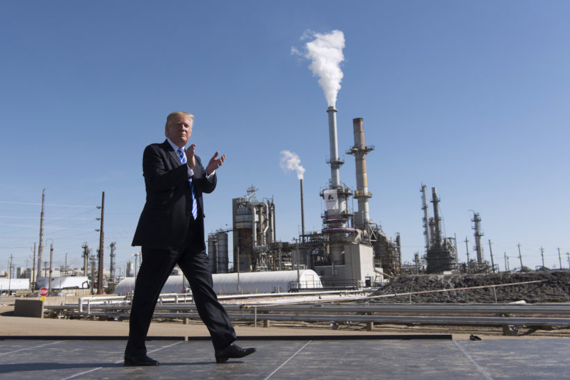 President Donald J. Trump attends a tax reform for energy workers event at Andeavor Refinery, Wednesday, September 6, 2017, in Mandan, North Dakota. (Official White House Photos by D. Myles Cullen)
