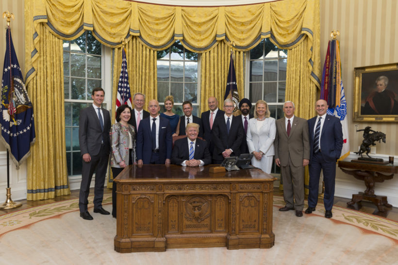 Tech leaders in Oval Office