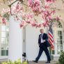 President Donald J. Trump walks along the West Wing Colonnade to the Oval Office following his remarks on tax cuts for American workers in the Rose Garden at the White House, Thursday, April 12, 2018, in Washington, D.C.
