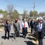 Vice President Mike Pence tours tornado damage, and is joined by Secretary of Transportation Elaine Chao, Friday April 20, 2018 in Greensboro, North Carolina.