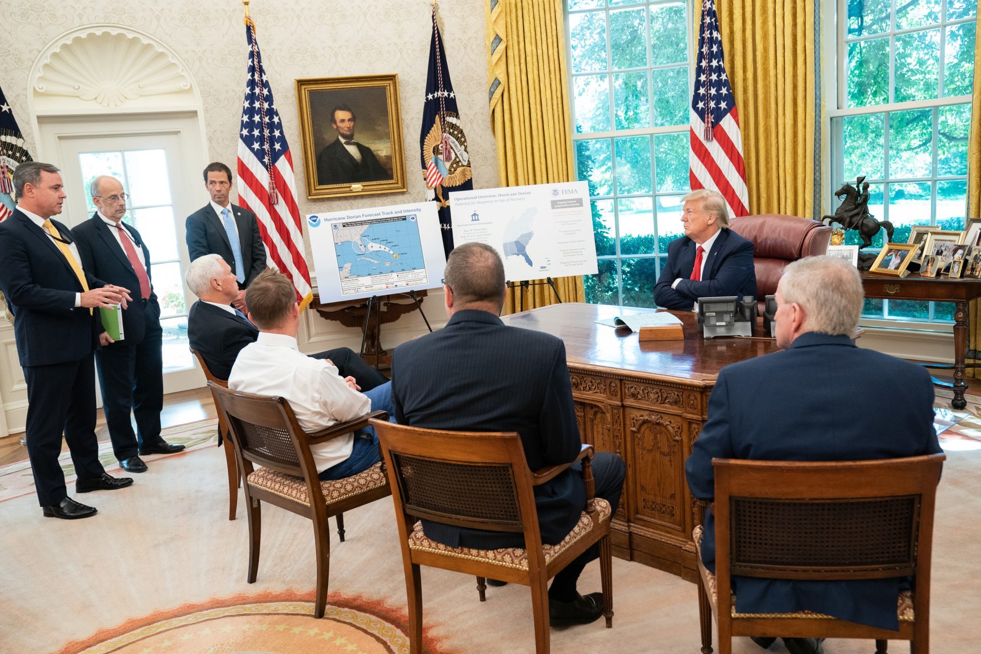 Photos From President Donald J. Trump’s FEMA Briefing On Hurricane ...